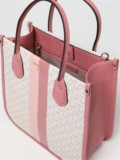 pink michael kors signature bag|Michael Kors pink tote bags.